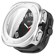 Samsung Galaxy Watch Ultra2 Plastic Hoesje met Glazen Screenprotector - 47mm - Matzilver