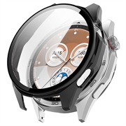 Huawei Watch GT 6 Plastic Hoesje met Glazen Screenprotector - 46mm - Zwart