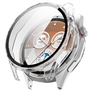 Huawei Watch GT 6 Plastic Hoesje met Glazen Screenprotector - 46mm - Doorzichtig