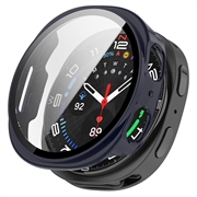 Samsung Galaxy Watch9 Plastic Hoesje met Glazen Screenprotector - 40mm - Blauw