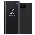 Luxury Mirror View Samsung Galaxy Note8 Flip Cover - Zwart