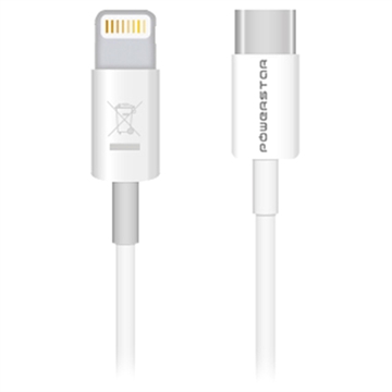 Powerstar USB-C / Lightning Kabel - 1m (Geopende verpakking - Bulkverpakking)