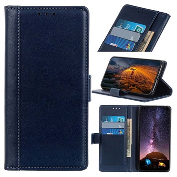 Premium Samsung Galaxy A10 Wallet Case met Standaard - Blauw