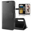 Huawei P20 Pro Premium Wallet Case met Standaard Functie - Zwart