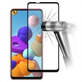 Prio 3D Samsung Galaxy A21s Glazen Screenprotector - 9H - Zwart