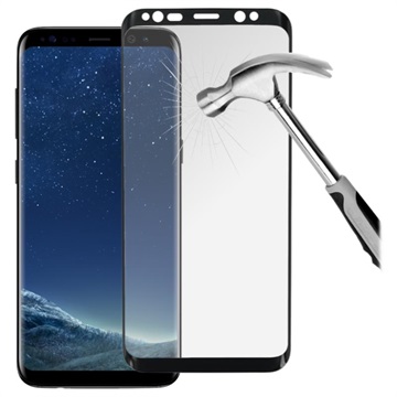 Prio 3D Samsung Galaxy S8 Glazen Screenprotector - Zwart