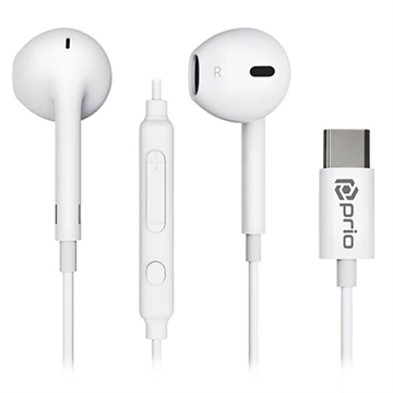 Prio Classic In-Ear USB-C Koptelefoon - Wit