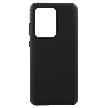 Prio Double Shell Samsung Galaxy S20 Ultra Hybrid Case - Zwart