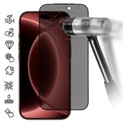 iPhone 18 Pro Privacy Full Cover Glazen Screen Protector met Stofwerend Gaas
