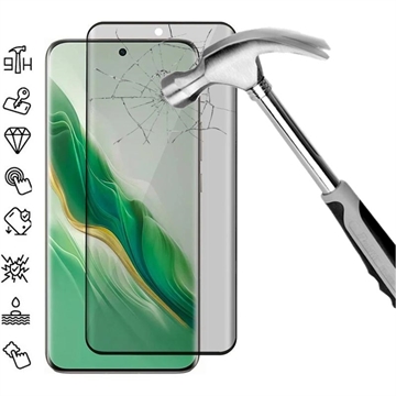 Honor Magic6 Privacy Full Cover Glazen Screenprotector - Zwarte Rand