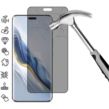 Honor Magic6 Pro Privacy Full Cover Glazen Screenprotector - Zwarte Rand