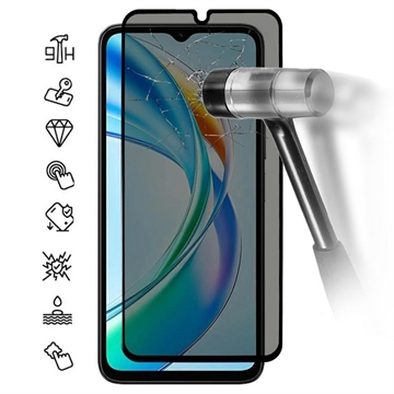 Honor X5b/X5b Plus Privacy Full Cover Glazen Screenprotector - Zwarte Rand