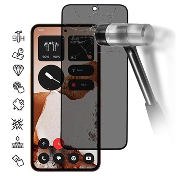 Nothing CMF Phone 2 Pro Privacy Full Cover Glazen Screenprotector - Zwarte Rand
