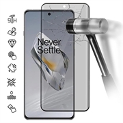 OnePlus 12 Privacy Full Cover Glazen Screenprotector - Zwarte Rand
