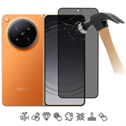 Oppo Find N6 Privacy Full Cover Glazen Screenprotector - Zwarte Rand