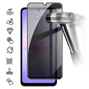 Samsung Galaxy A08 Privacy Full Cover Glazen Screenprotector - Zwarte Rand