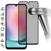 Samsung Galaxy A25 Privacy Full Cover Glazen Screenprotector - Zwarte Rand