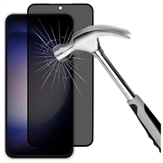 Samsung Galaxy S23 FE Privacy Full Cover Glazen Screenprotector - Zwarte Rand