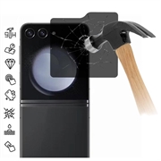 Samsung Galaxy Z Flip6 Privacy Full Cover Glazen Screenprotector - Zwarte Rand