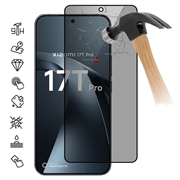 Xiaomi 17T Pro Privacy Full Cover Glazen Screenprotector - Zwarte Rand