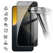 Xiaomi Poco X8 Privacy Full Cover Glazen Screenprotector - Zwarte Rand