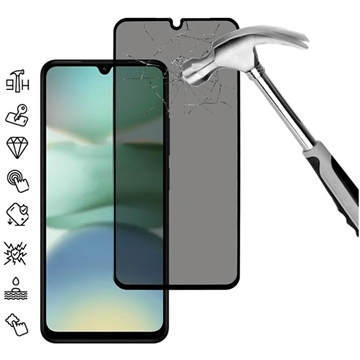 Xiaomi Redmi A5 4G/Poco C71 Privacy Full Cover Glazen Screenprotector - Zwarte Rand