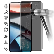 Xiaomi Redmi Note 13 Pro+ Privacy Full Cover Glazen Screenprotector - Zwarte Rand