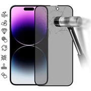 iPhone 16 Privacy Full Cover Glazen Screenprotector - Zwarte Rand