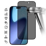 iPhone Air Privacy Full Cover Glazen Screenprotector - Zwarte Rand