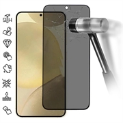 Samsung Galaxy S25 Privacy Glazen Screenprotector - Ondersteuning Vingerafdruk Unlock - Zwarte rand