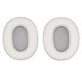 Eiwit lederen oorkussens voor Edifier W830NB hoofdtelefoon - Wit