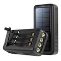 Psooo PS-618 30000mAh zonne-energie bank met handslinger