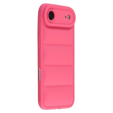 iPhone Air Pufferjack schokbestendig TPU-hoesje - Hot Pink