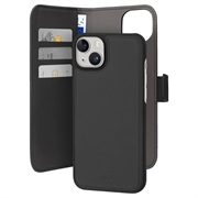 iPhone 15 Puro 2-in-1 Magnetisch Wallet Case - Zwart