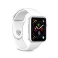 Apple Watch Series Ultra 2/Ultra/10/9/8/SE (2022)/7/SE/6/5/4/3/2/1 Puro Icon Siliconen Band - 49mm/46mm/45mm/44mm/42mm - Wit