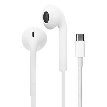 Puro Icon USB-C-stereohoofdtelefoon met microfoon - Wit