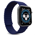 Puro Icon Link Apple Watch Series Ultra 2/Ultra/9/8/SE (2022)/7/SE/6/5/4/3/2/1 Band - 44mm, 42mm - Blauw