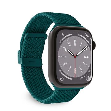 Apple Watch Series Ultra 2/Ultra/10/9/8/SE (2022)/7/SE/6/5/4/3/2/1 Puro Loop Band - 49mm/46mm/45mm/44mm/42mm - Donkergroen