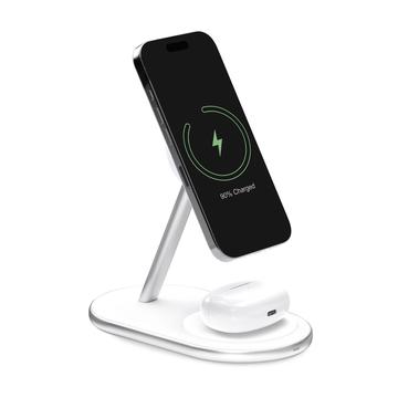Puro Mag Station 2-in-1 draadloos oplaadstation - Wit