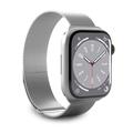 Puro Milanese Apple Watch Series 10/9/8/SE (2022)/7/SE/6/5/4/3/2/1 Band -  42mm/41mm/40mm/38mm - Zilver