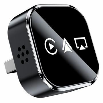 Q1A Draadloze CarPlay / Android Auto Adapter met AirPlay - Zwart
