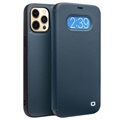 Qialino Classic View iPhone 12/12 Pro Leren Flip Case - Blauw