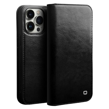 Qialino Classic iPhone 14 Plus Wallet Leren Hoesje