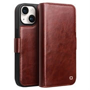 iPhone 15 Qialino Classic Wallet Leren Hoesje