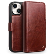 iPhone 15 Plus Qialino Classic Wallet Leren Hoesje