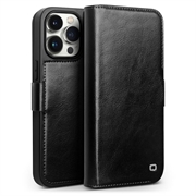 iPhone 15 Pro Qialino Classic Wallet Leren Hoesje