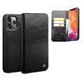 Qialino Classic iPhone 12 Pro Max Wallet Leren Hoesje