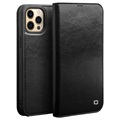 Qialino Classic iPhone 13 Pro Max Wallet Leren Hoesje