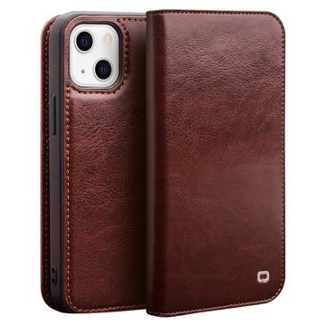 Qialino Classic iPhone 14 Plus Wallet Leren Hoesje