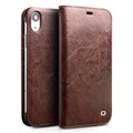 Qialino Classic iPhone XR Wallet Leren Hoesje